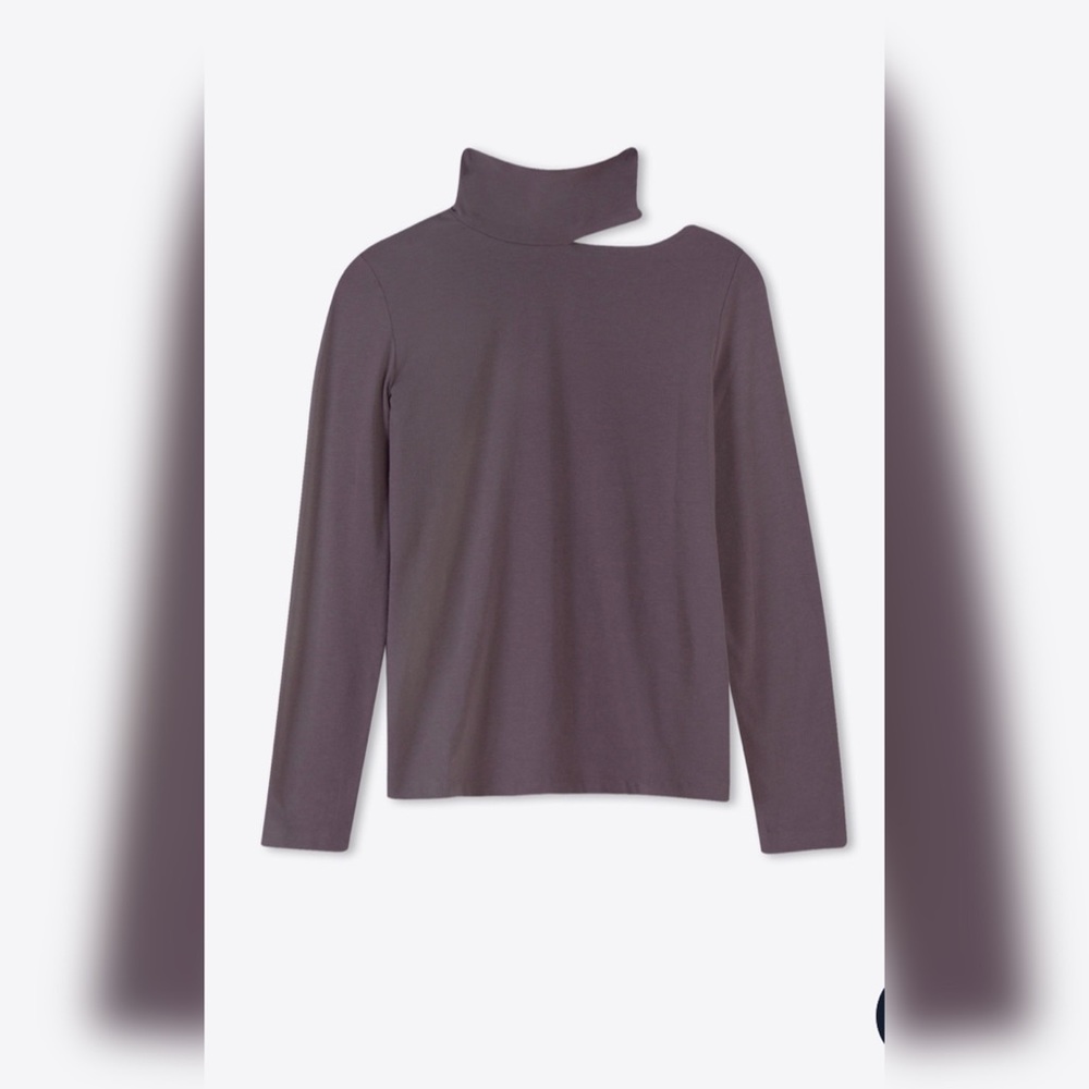 Oak + Fort Mock Neck Long Sleeve Top